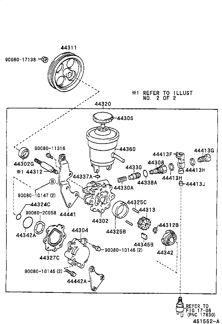  COROLLA |  VANE PUMP RESERVOIR POWER STEERING