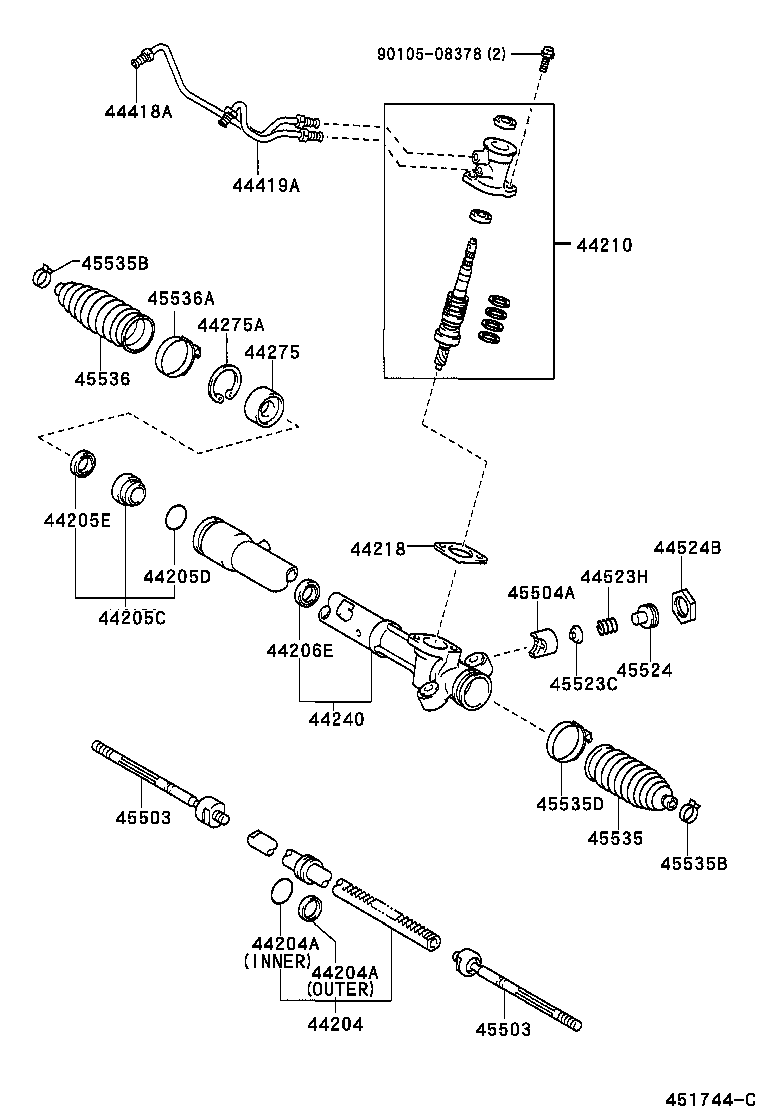  YARIS |  FRONT STEERING GEAR LINK