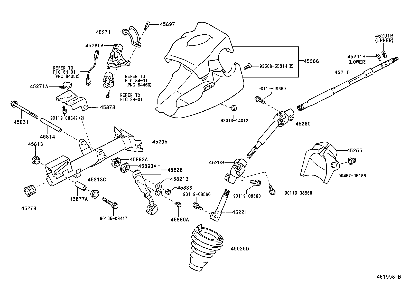  YARIS ECHO VERSO |  STEERING COLUMN SHAFT