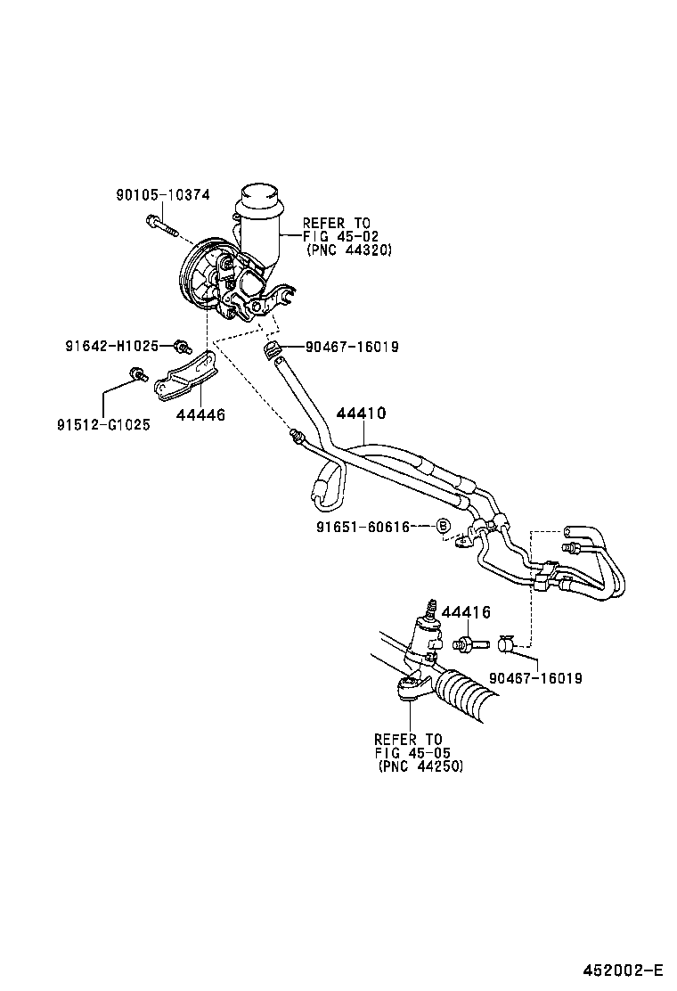  YARIS ECHO VERSO |  POWER STEERING TUBE