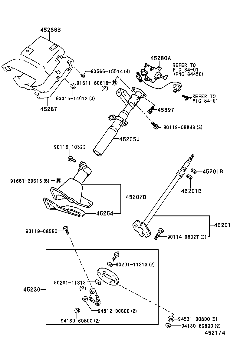  DYNA 100 |  STEERING COLUMN SHAFT