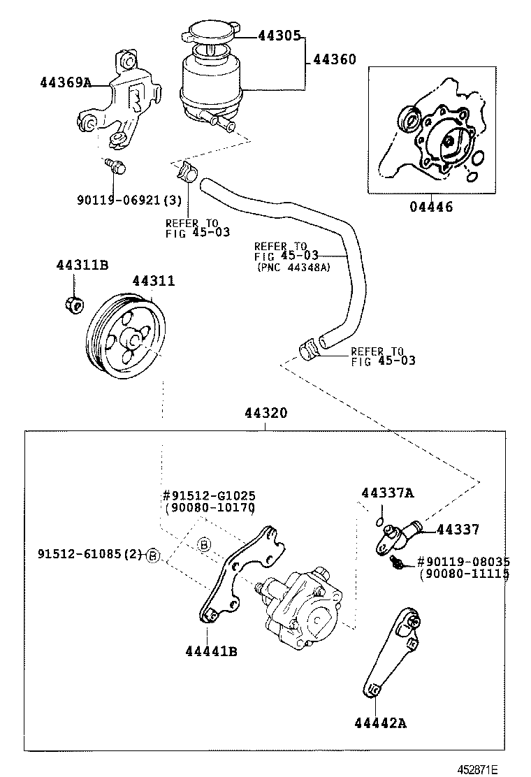  CAMRY |  VANE PUMP RESERVOIR POWER STEERING