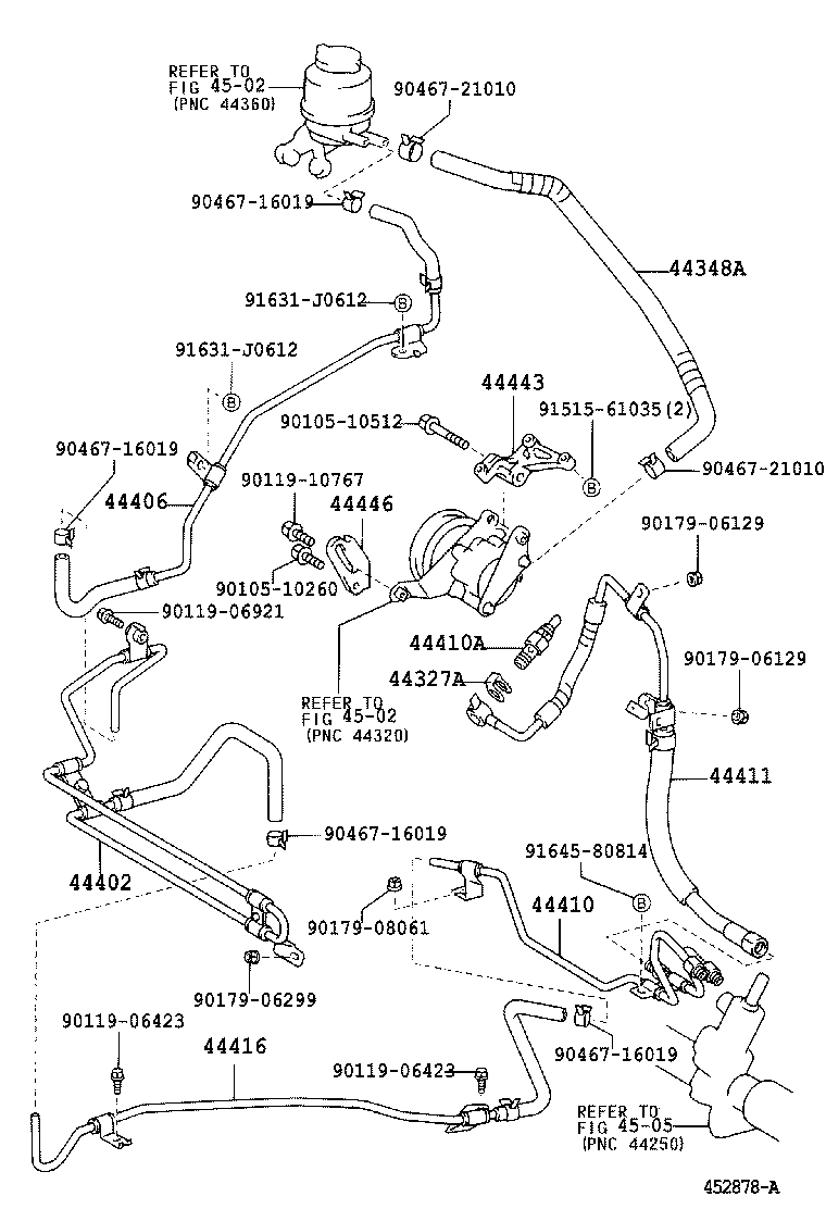  CAMRY |  POWER STEERING TUBE