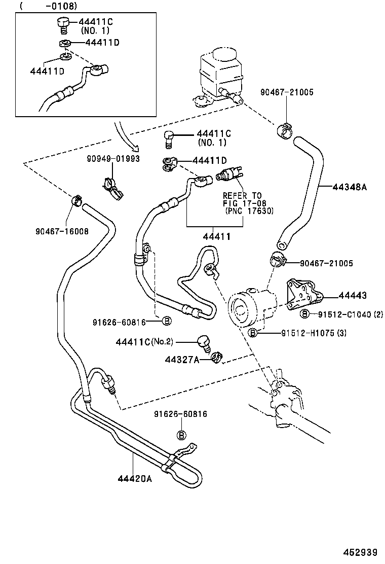  LAND CRUISER 100 |  POWER STEERING TUBE