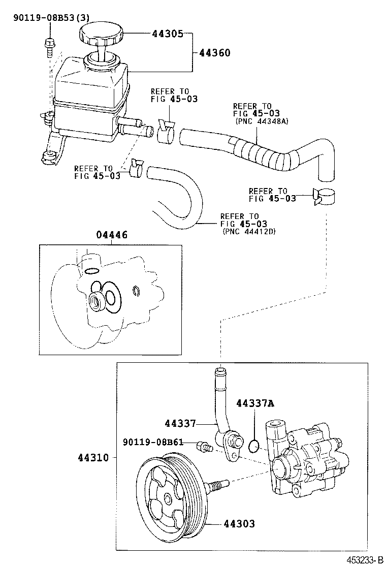  LAND CRUISER 100 |  VANE PUMP RESERVOIR POWER STEERING