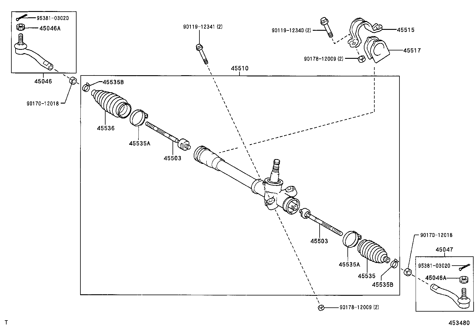  YARIS |  FRONT STEERING GEAR LINK
