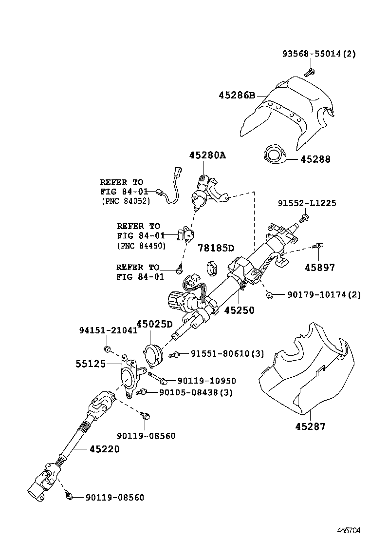  LFA |  STEERING COLUMN SHAFT