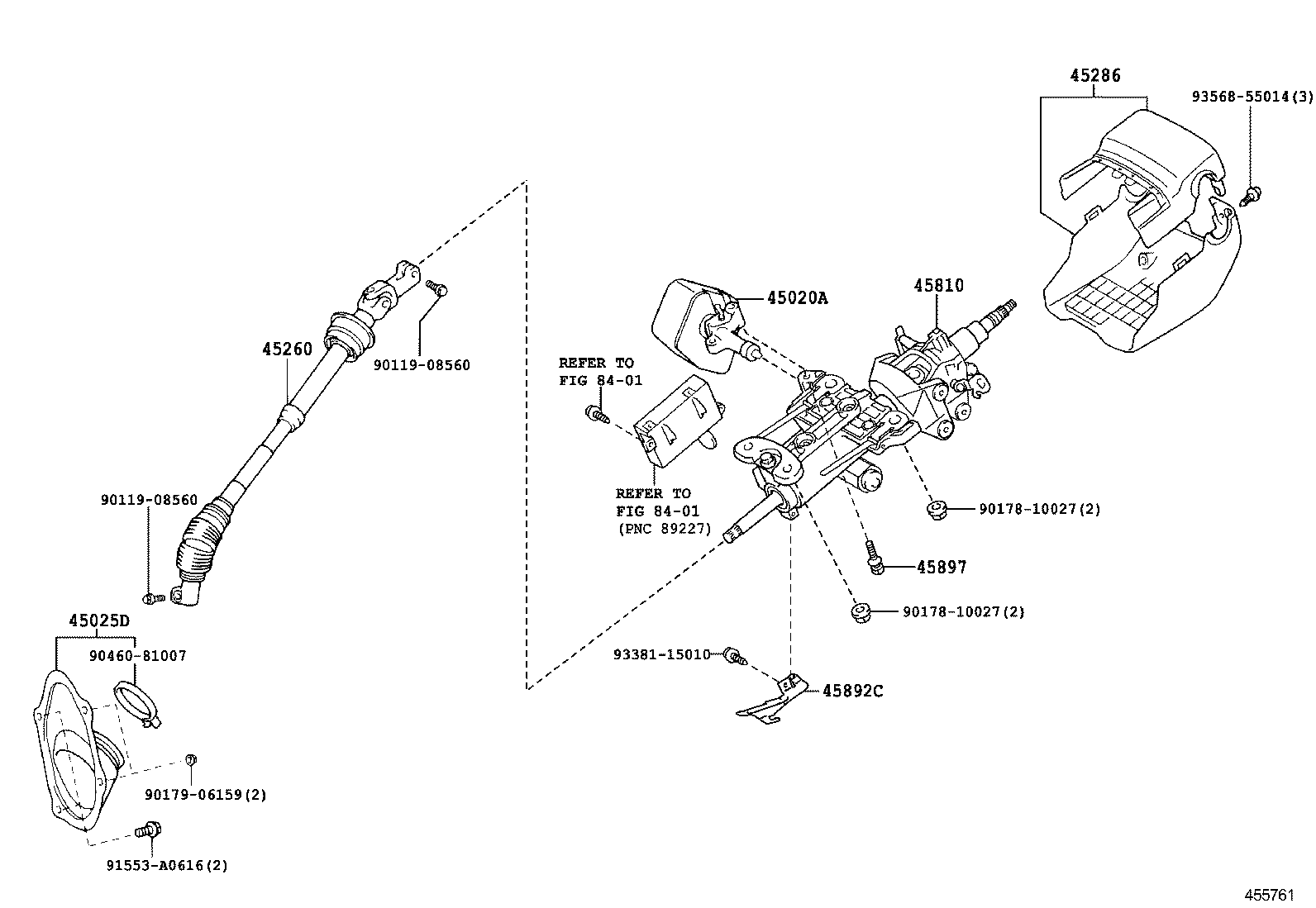  GS30 35 43 460 |  STEERING COLUMN SHAFT