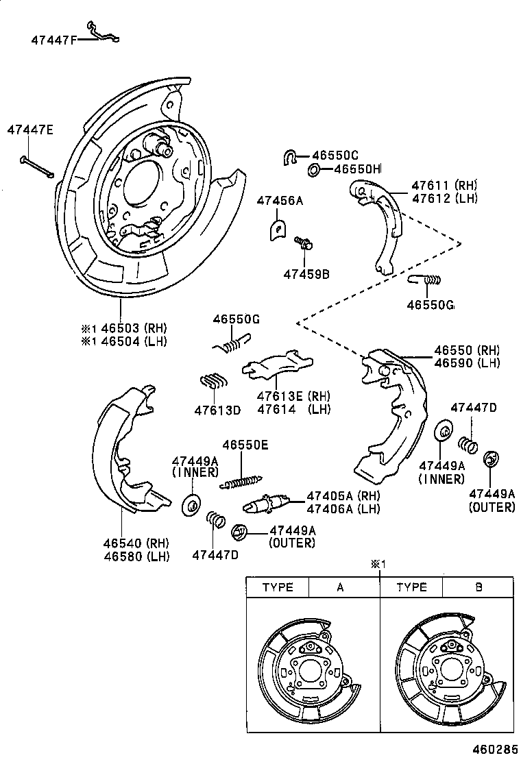  CAMRY |  PARKING BRAKE CABLE