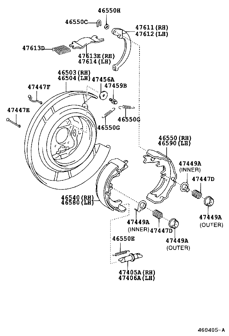  CAMRY |  PARKING BRAKE CABLE