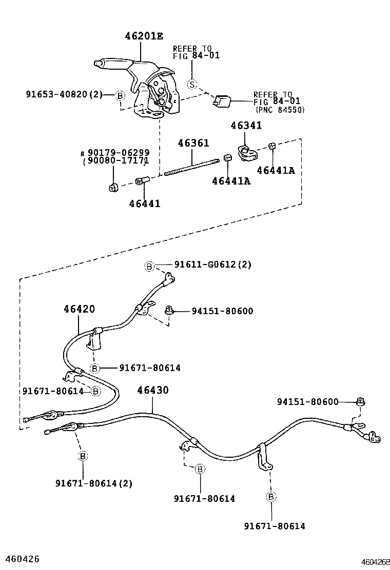  YARIS |  PARKING BRAKE CABLE