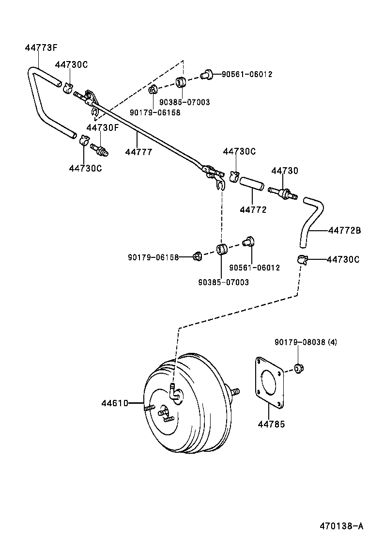  CAMRY |  BRAKE BOOSTER VACUUM TUBE