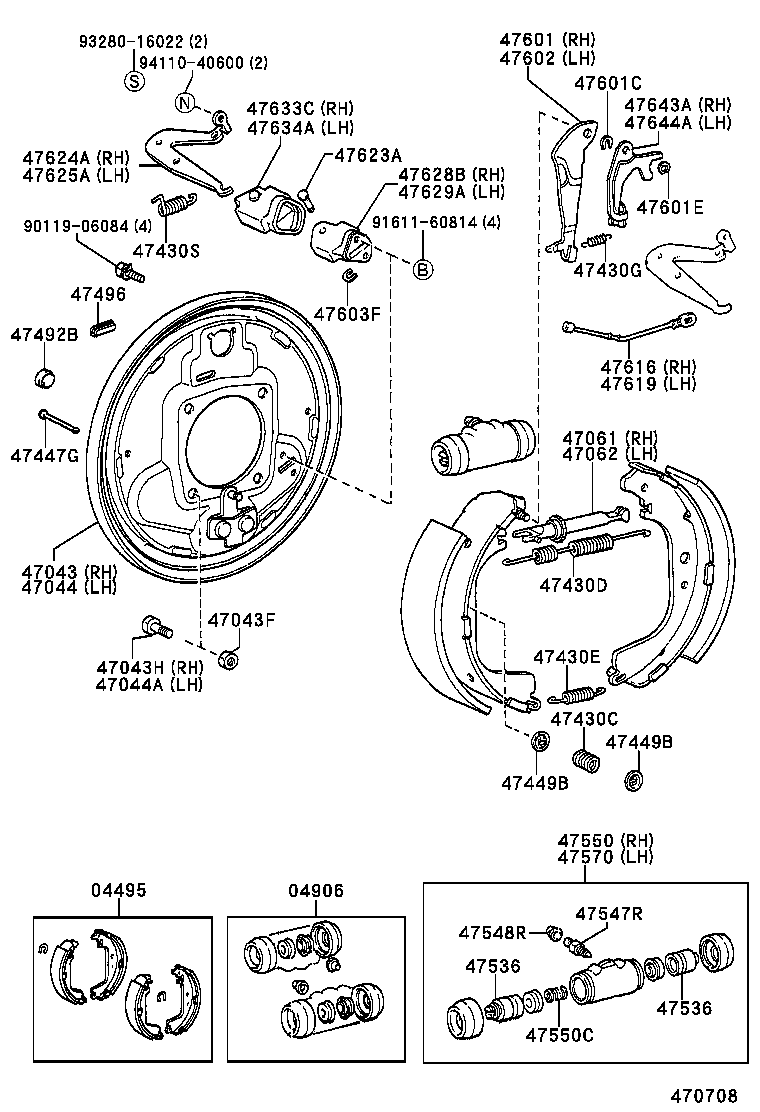  DYNA 100 |  REAR DRUM BRAKE WHEEL CYLINDER BACKING PLATE