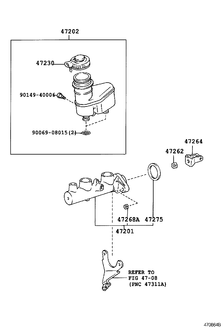  AVENSIS |  BRAKE MASTER CYLINDER