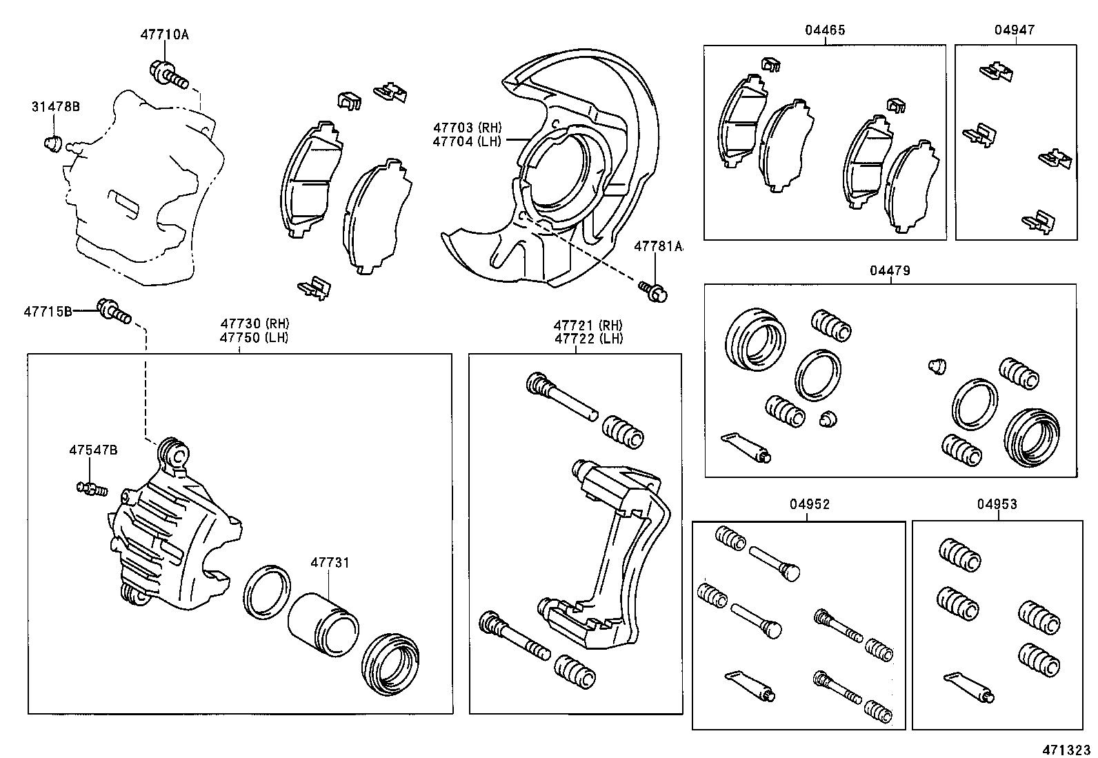  COROLLA |  FRONT DISC BRAKE CALIPER DUST COVER