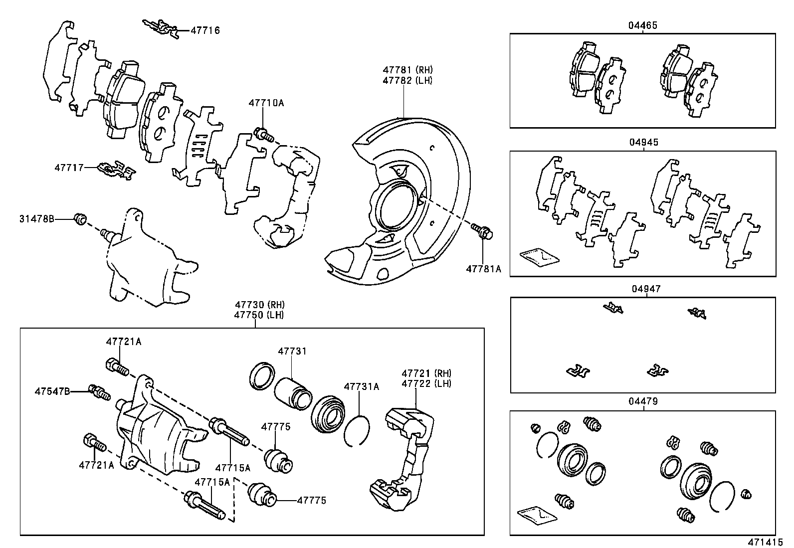  YARIS |  FRONT DISC BRAKE CALIPER DUST COVER