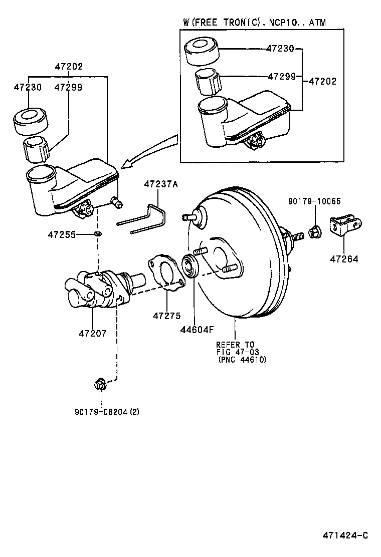  YARIS |  BRAKE MASTER CYLINDER