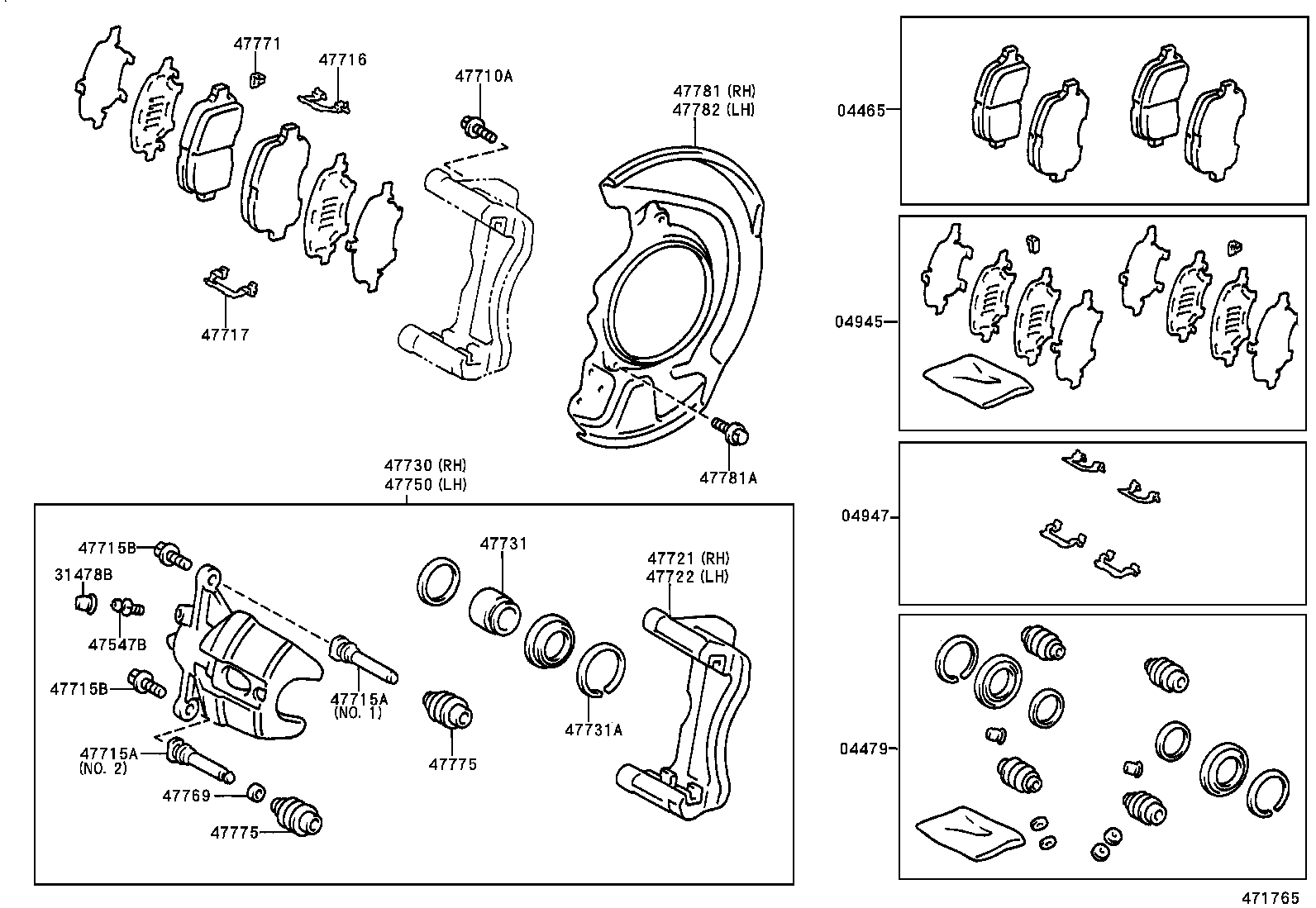  CAMRY |  FRONT DISC BRAKE CALIPER DUST COVER