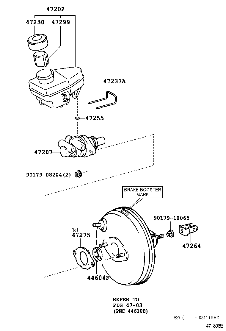  MR2 |  BRAKE MASTER CYLINDER