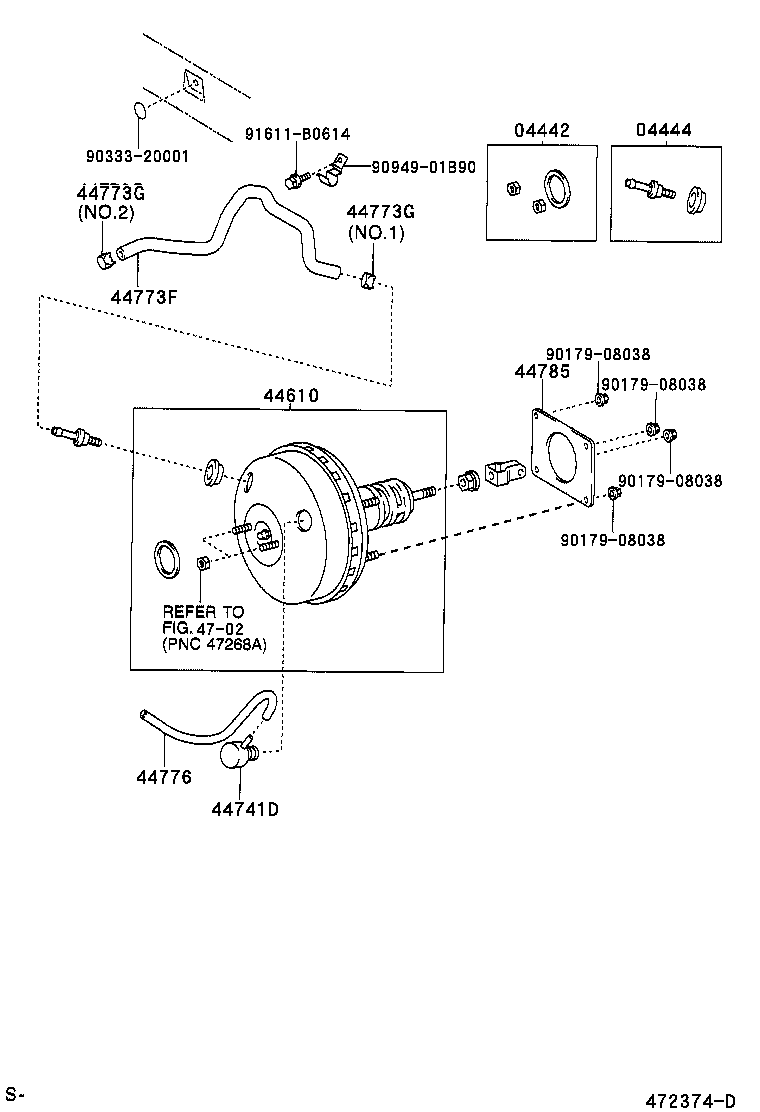  YARIS |  BRAKE BOOSTER VACUUM TUBE