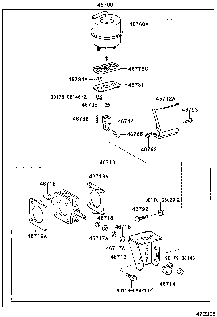  DYNA |  EXHAUST BRAKE ASSEMBLY VACUUM CYLINDER