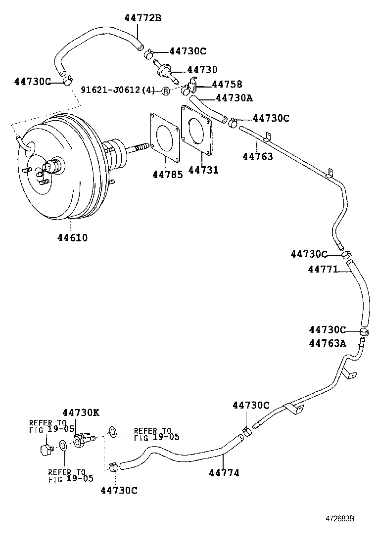  HILUX |  BRAKE BOOSTER VACUUM TUBE