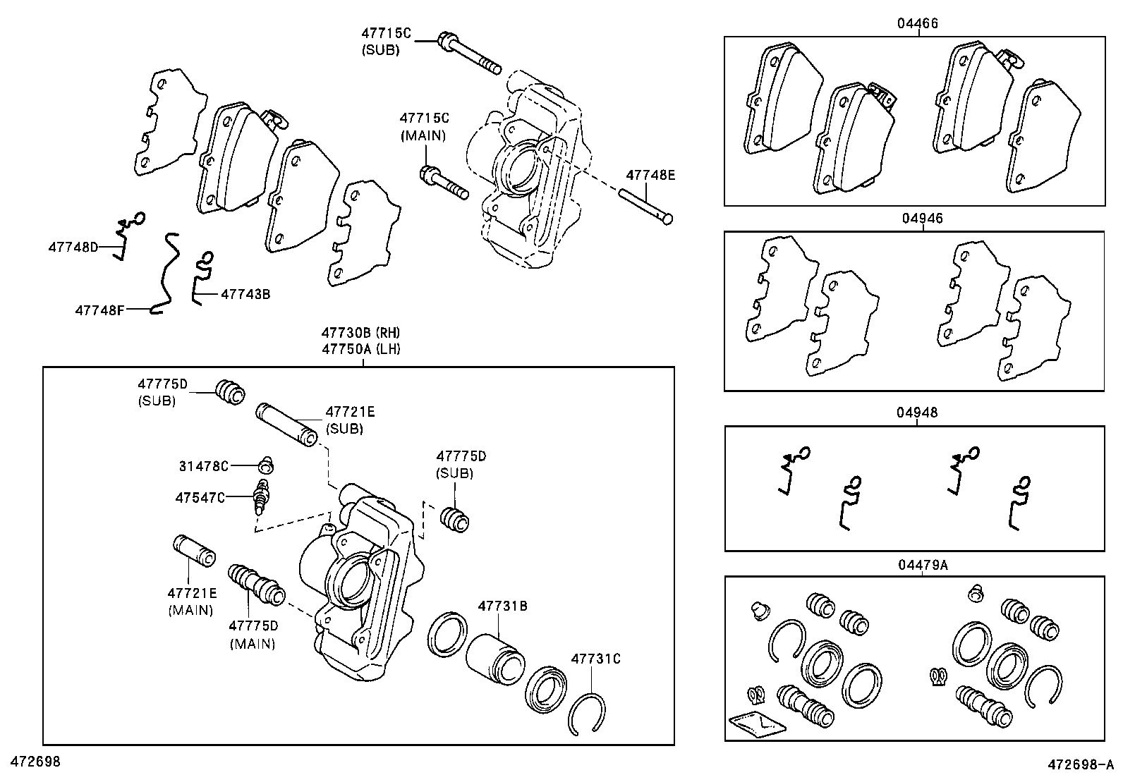  COROLLA VERSO |  REAR DISC BRAKE CALIPER DUST COVER