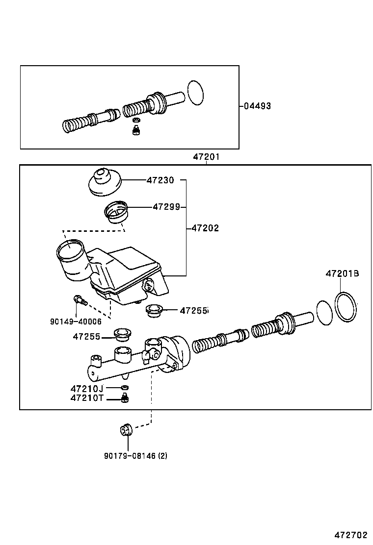  COROLLA VERSO |  BRAKE MASTER CYLINDER