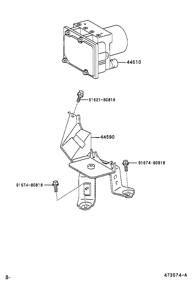  PREVIA TARAGO |  BRAKE TUBE CLAMP