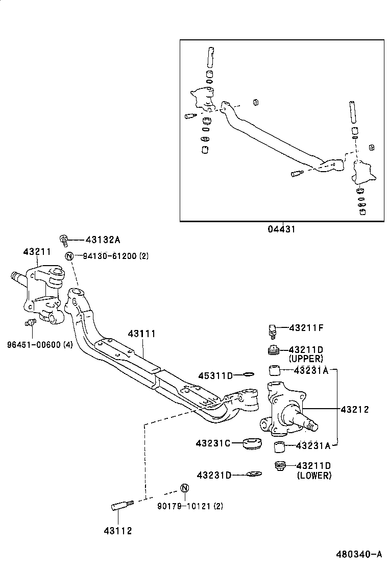  DYNA 200 |  FRONT AXLE ARM STEERING KNUCKLE