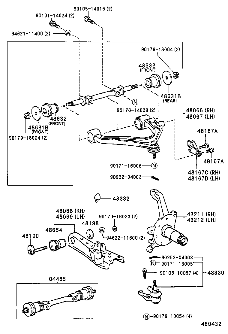  DYNA 100 |  FRONT AXLE ARM STEERING KNUCKLE