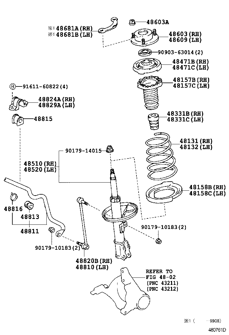  CAMRY |  FRONT SPRING SHOCK ABSORBER