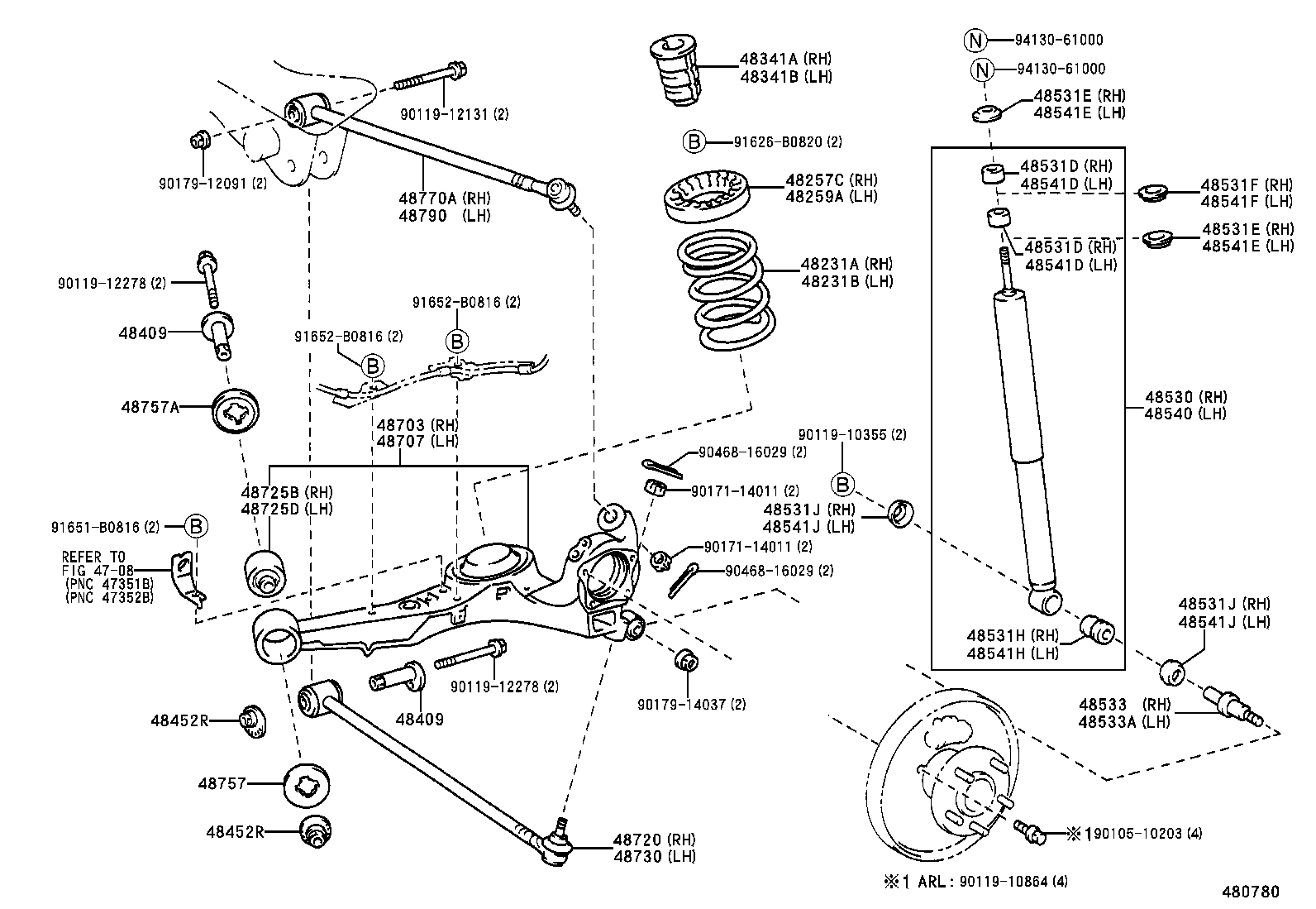  RAV4 |  REAR SPRING SHOCK ABSORBER