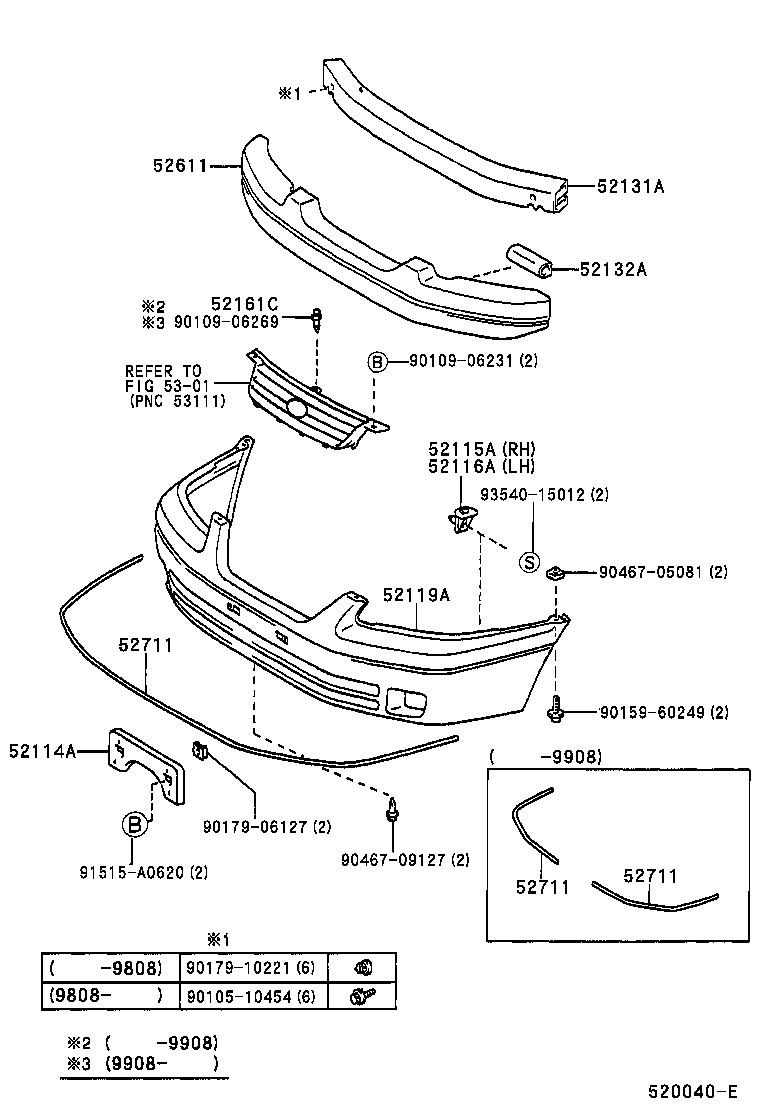  CAMRY |  FRONT BUMPER BUMPER STAY