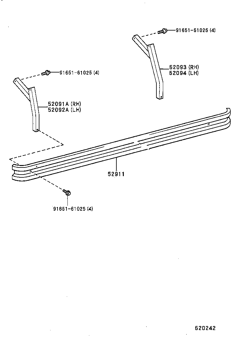  DYNA 200 |  SIDE BUMPER BUMPER STAY