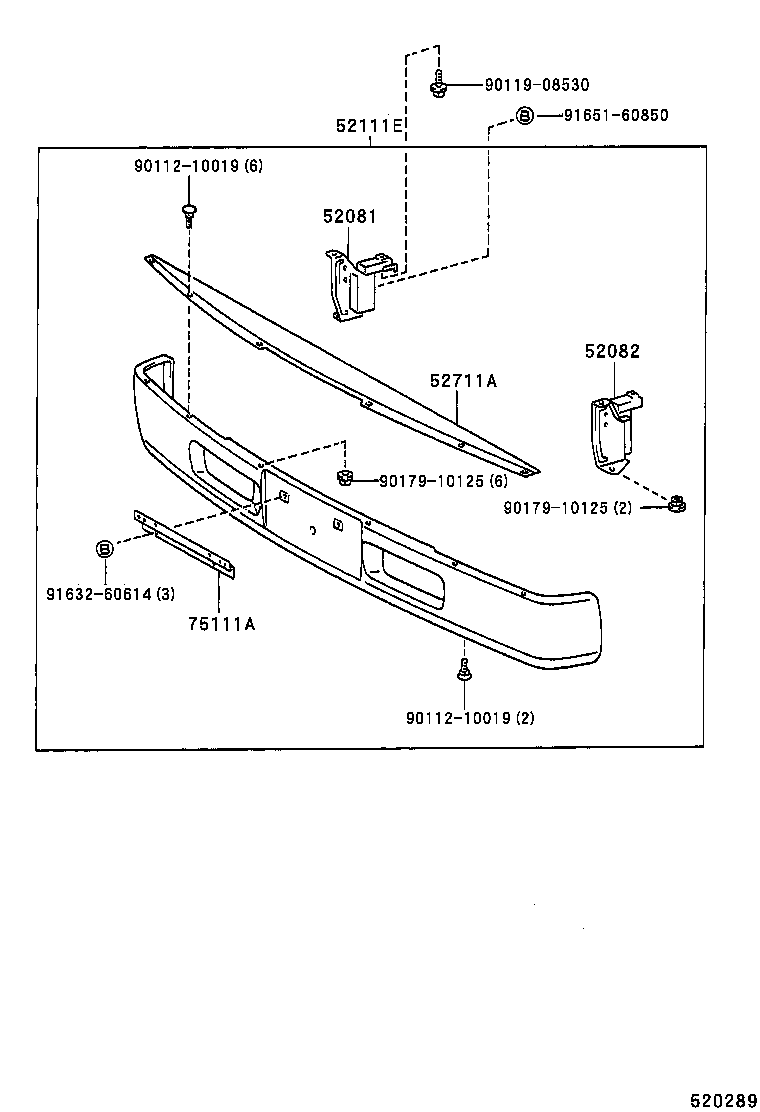  DYNA 100 |  FRONT BUMPER BUMPER STAY