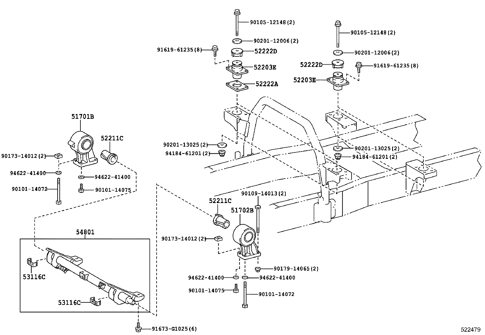  DYNA |  CAB MOUNTING BODY MOUNTING