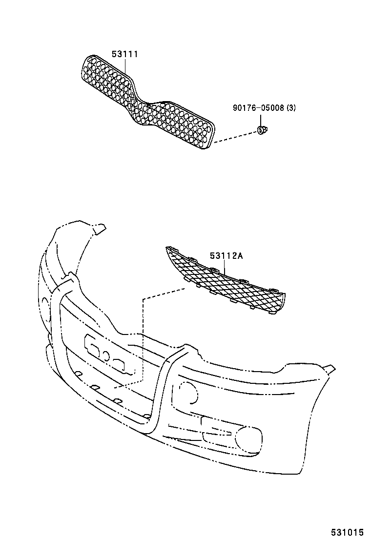  YARIS |  RADIATOR GRILLE