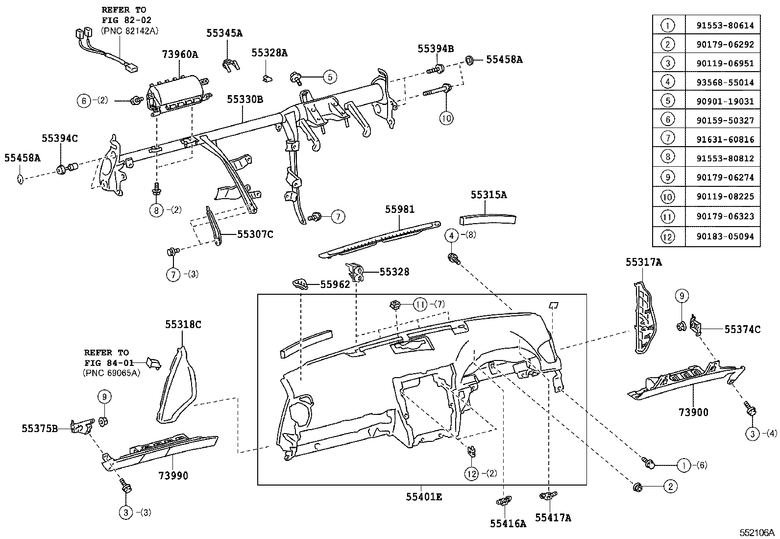  IS F |  INSTRUMENT PANEL GLOVE COMPARTMENT