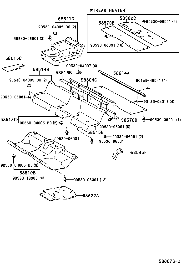  DYNA 200 |  FLOOR MAT SILENCER PAD