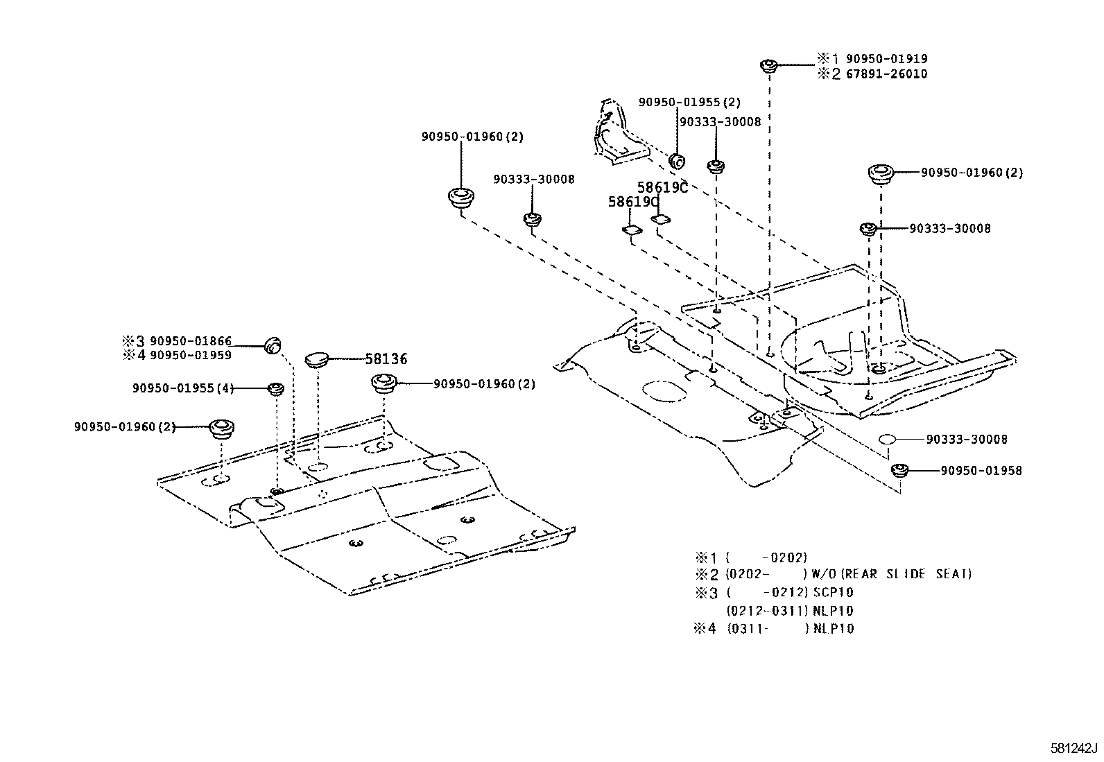  YARIS |  FLOOR PAN LOWER BACK PANEL