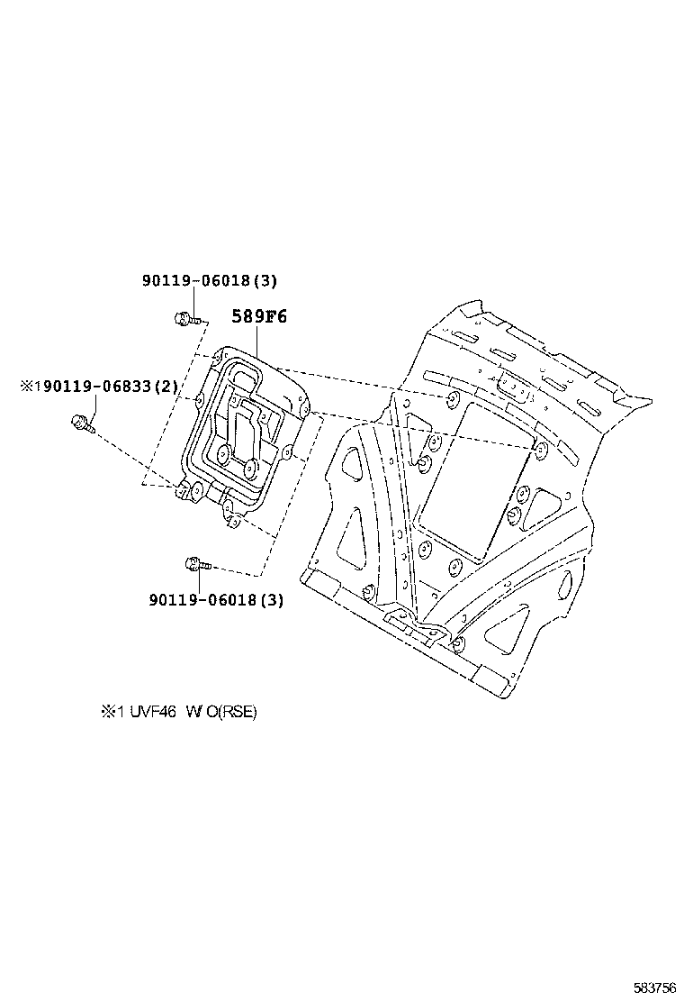  LS600H 600HL |  CONSOLE BOX BRACKET