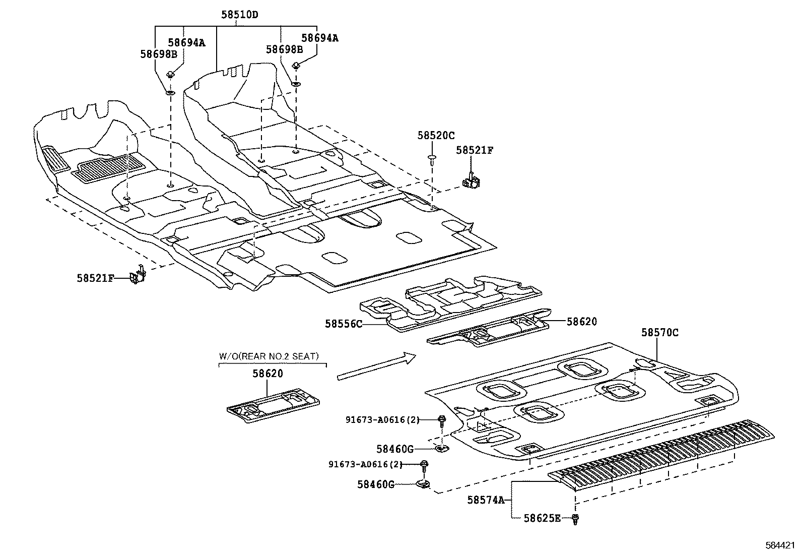  LX570 |  FLOOR MAT SILENCER PAD