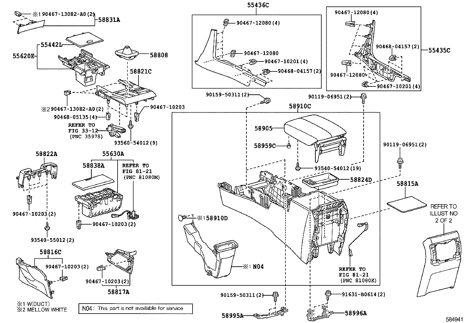  GX460 |  CONSOLE BOX BRACKET