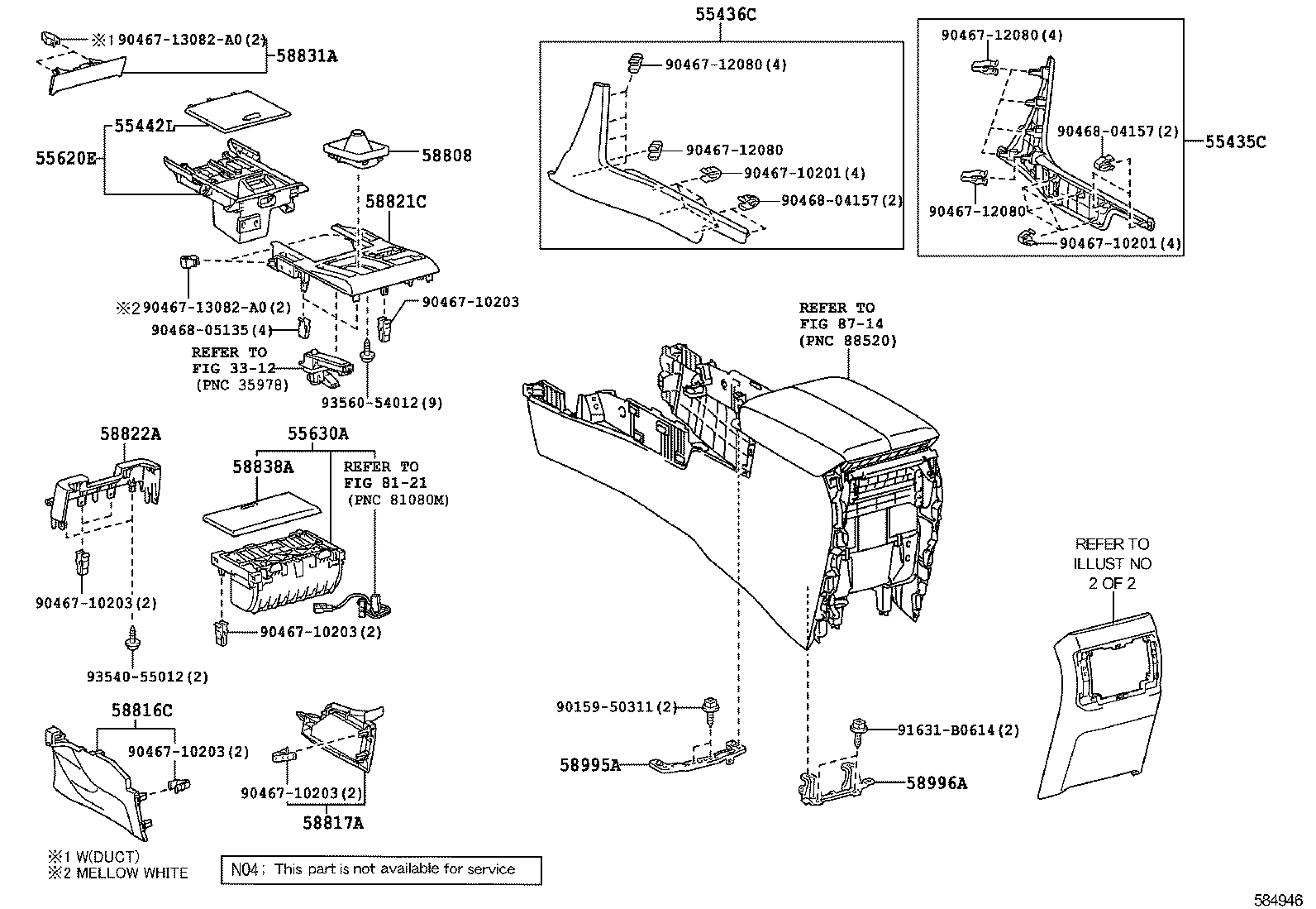  GX460 |  CONSOLE BOX BRACKET