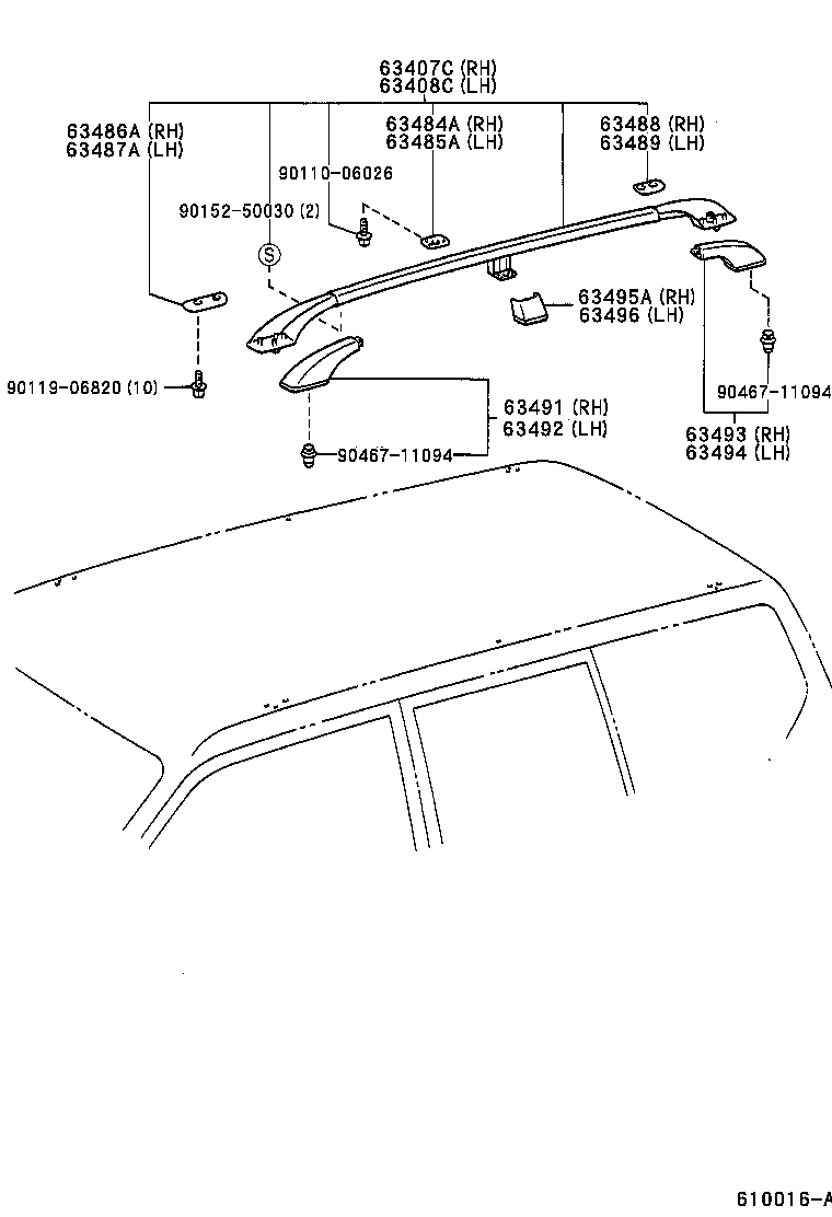  LAND CRUISER 90 |  ROOF PANEL BACK PANEL