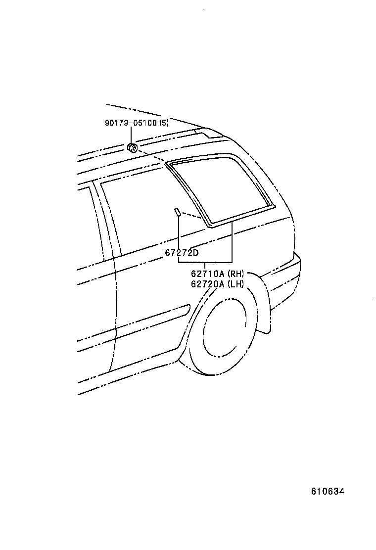  AVENSIS |  QUARTER WINDOW