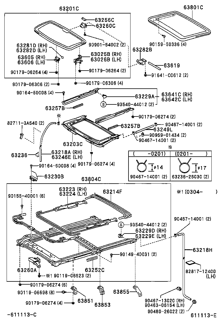  PREVIA TARAGO |  ROOF PANEL BACK PANEL