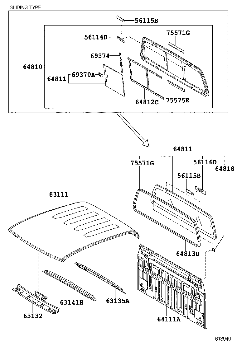  HILUX |  ROOF PANEL BACK PANEL