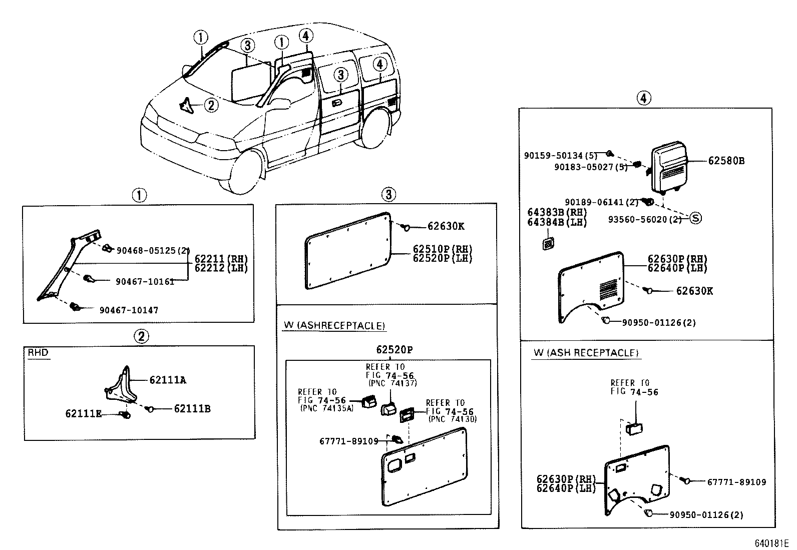  HIACE HIACE S B V |  INSIDE TRIM BOARD